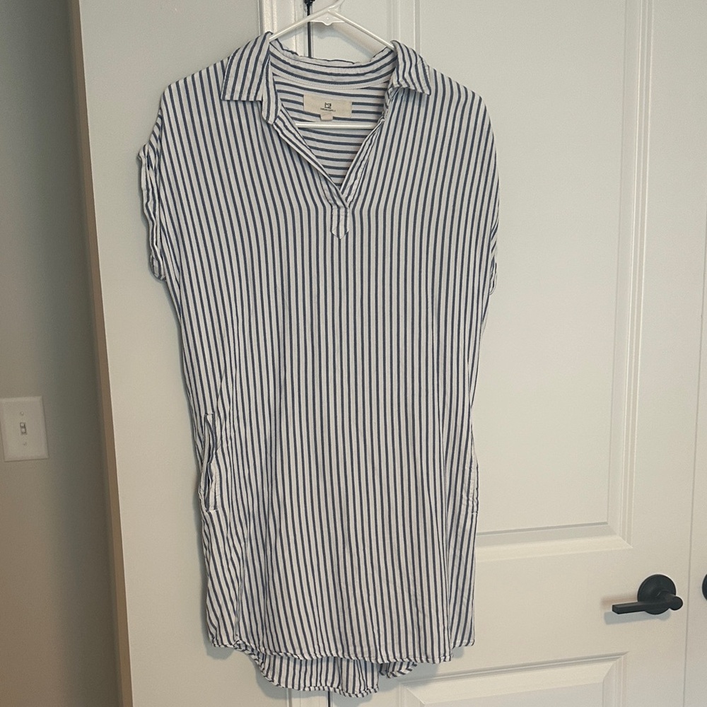 Thread & Supply Linen Blend Tunic Dress Size Medium